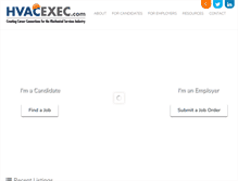 Tablet Screenshot of hvacexec.com